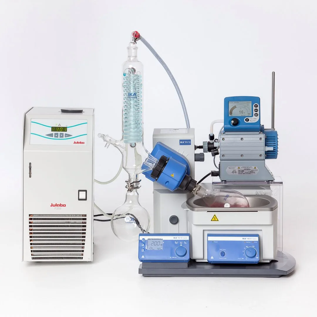 Evaporatore rotante da laboratorio montato e pronto all'uso