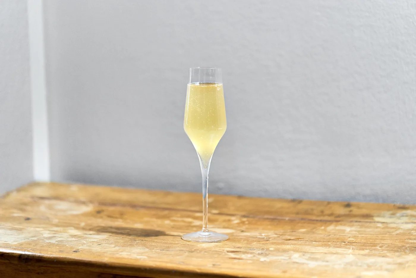 Bellini fermentato cocktail