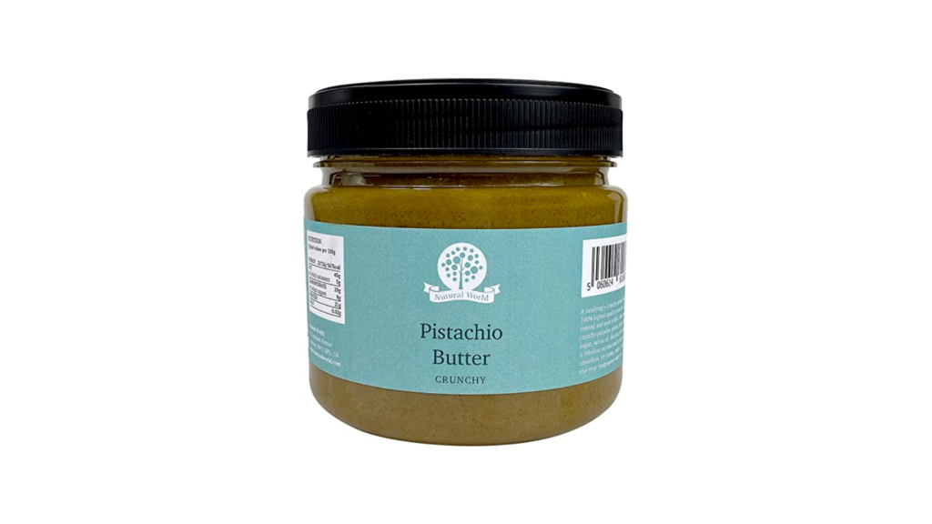 un barattolo di burro di pistacchio per fat washing