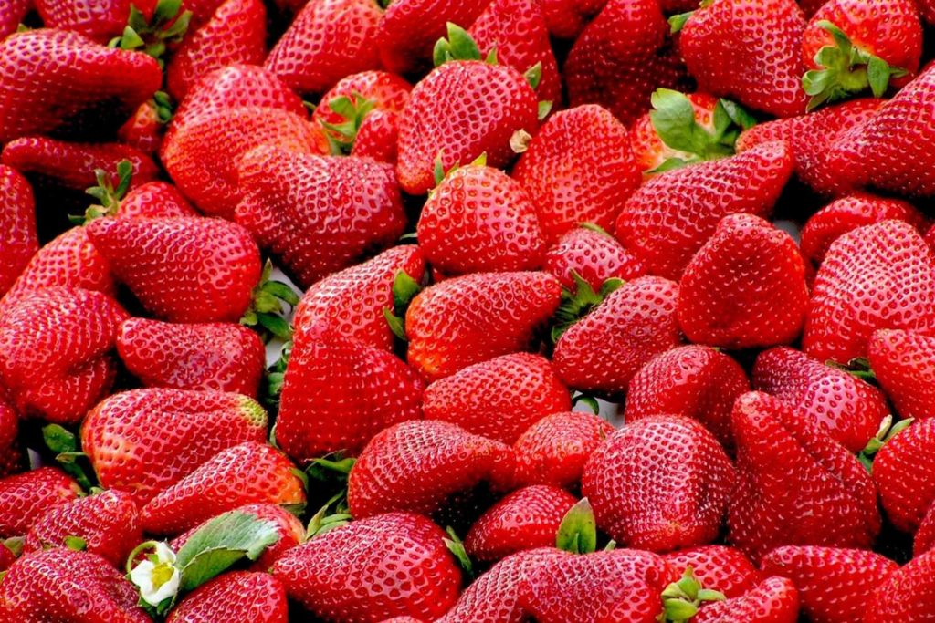 un mucchio di fragole