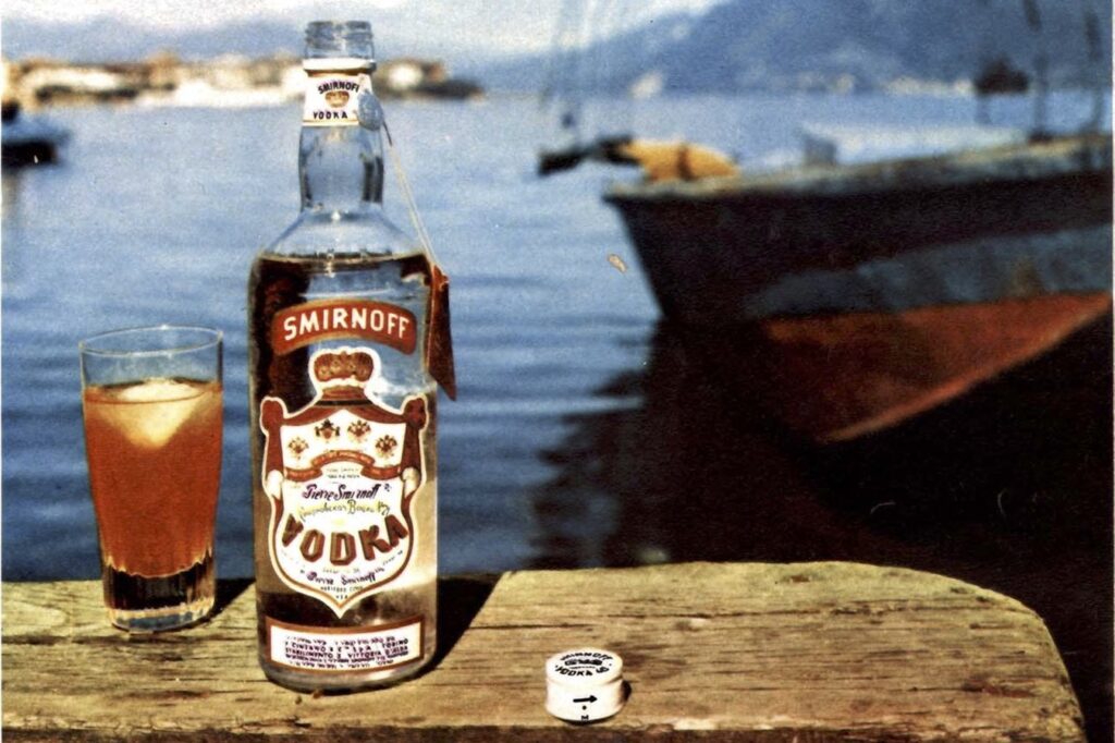 Una foto storica del Bloody Mary e vodka smirnoff