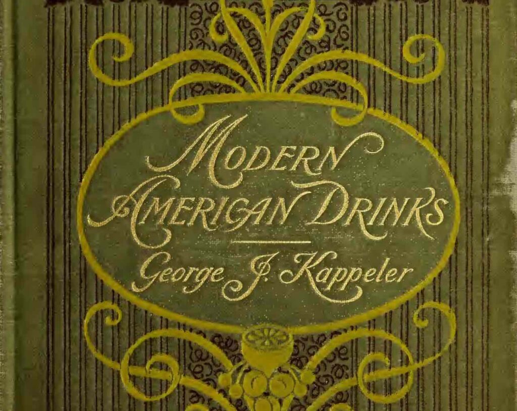 Il Libro di Kappeler dove appare la ricetta dell'Oyster cocktail, antenato del Bloody Mary
