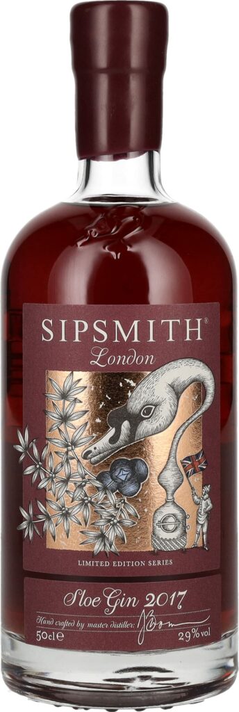 una bottiglia di sloe gin