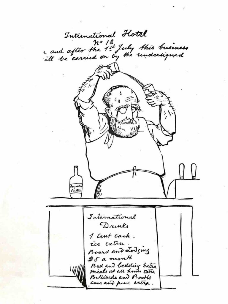 Purvis nell'illustrazione disegnata da Charles Wirgman tratta dalla rivista Japan Punch