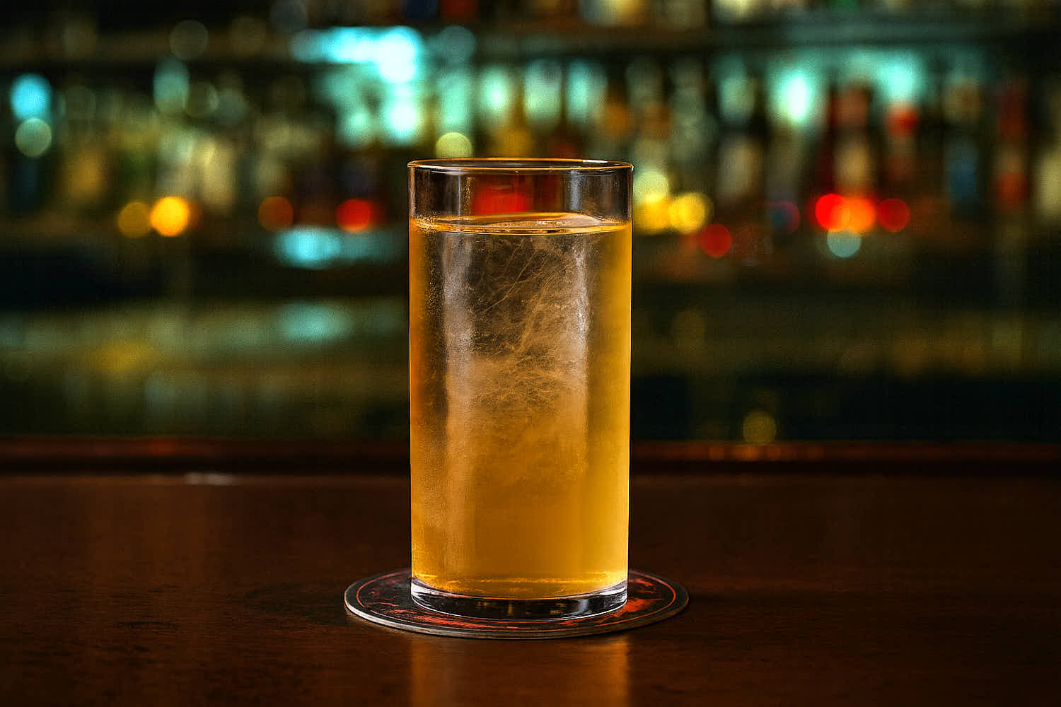 Su un banco bar il cocktail